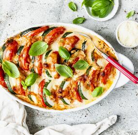 Gemüseauflauf Tomate-Mozzarella