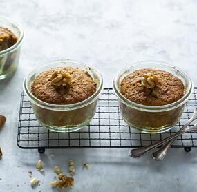 Birnen-Nuss-Küchlein im Glas