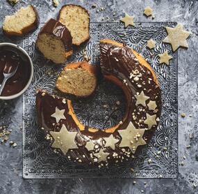 Marzipankuchen mit Schokoglasur
