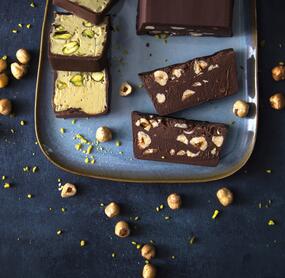 Schoko-Haselnuss-Schnitten