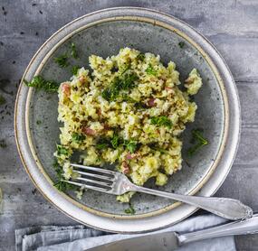 Zarter Spitzkohl mit Speck