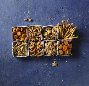 Snack-Mix – 4 Cracker aus einem Teig