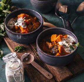 Gemüsechili mit Süßkartoffeln