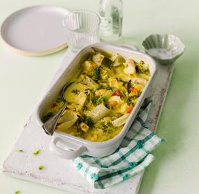 Hähnchen-Curry-Auflauf