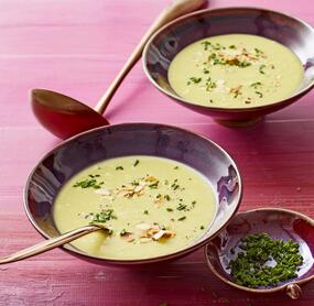 Kalte Kartoffel-Porree-Suppe