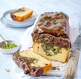 Matcha-Marmorkuchen ohne Zucker