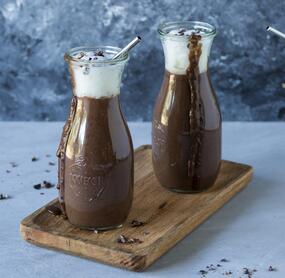 Gesunder Peanut Butter Brownie Shake