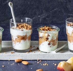 Apfelstrudel im Glas