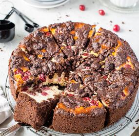 Russischer Zupfkuchen mit Kirschen