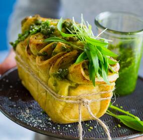 Bärlauch-Faltenbrot