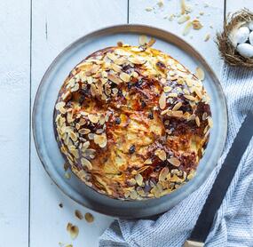 Osterbrot mit Quark