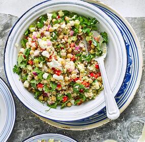 Lockerer Bulgursalat XXL mit Feta