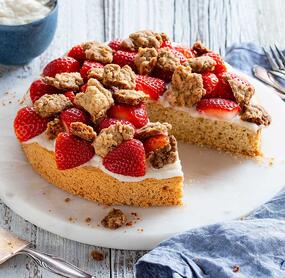 Veganer Erdbeerkuchen
