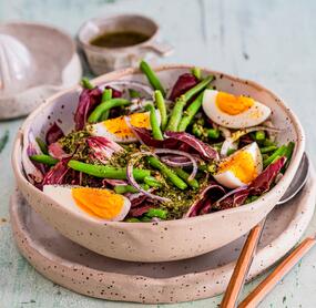 Bohnensalat mit Radicchio