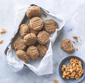 Erdnussbutter-Cookies ohne Ei
