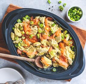 Rührei mit Lachs