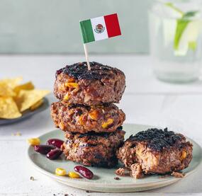 Würzige Buletten im Tex-Mex-Style