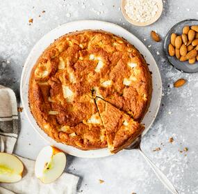 Veganer Apfelkuchen ohne Zucker