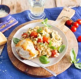 Italienisches Risotto mit Kabeljau