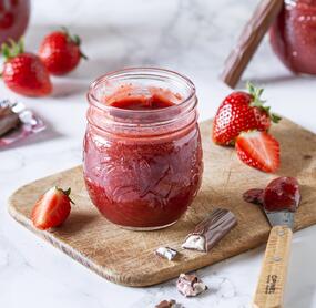 Erdbeerkonfitüre mit Yogurette