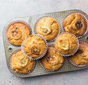 Gesunde Bananenmuffins