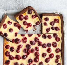 Kirsch-Schmandkuchen vom Blech