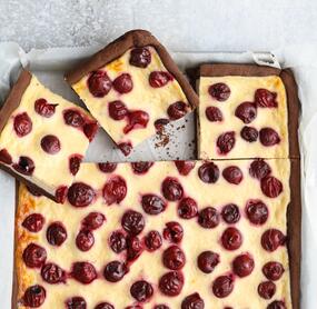 Kirsch-Schmandkuchen vom Blech