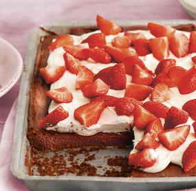 Erdbeer-Schoko-Kuchen mit Mascarponecreme
