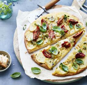 Pizza Bianca mit Kartoffeln