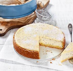 Mohn-Käsekuchen mit Mürbeteig
