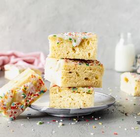 Fluffiger Blechkuchen mit Banane