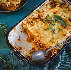 Vegan für alle: Lasagne mit roten Linsen