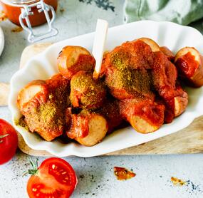 Currywurst wie beim Imbiss