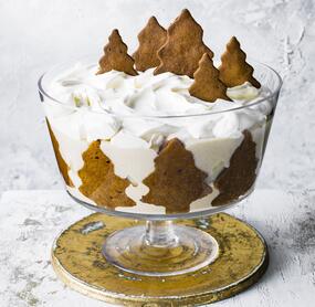 Einfache Vanillecreme mit Lebkuchen