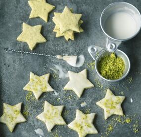 Schnelle Pistaziensterne