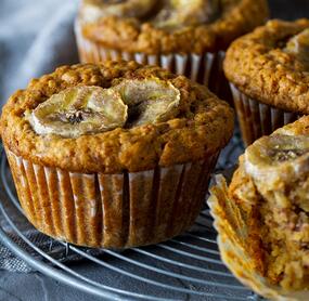 Bananenmuffins ohne Zucker