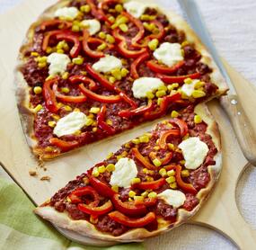 Schneller Flammkuchen mit Chili con Carne