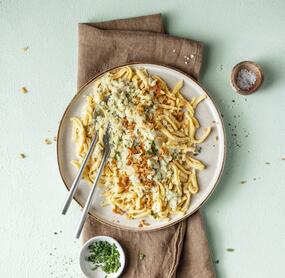Spitzkohl-Spätzle mit wenig Zutaten