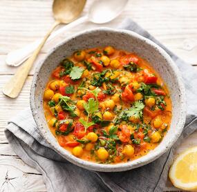 Veganes Kichererbsencurry mit Paprika