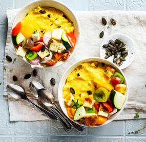 Cremige Polenta mit Ratatouille