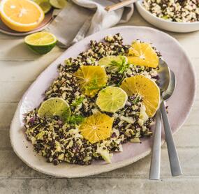 Linsensalat mit Zitrusfrüchten