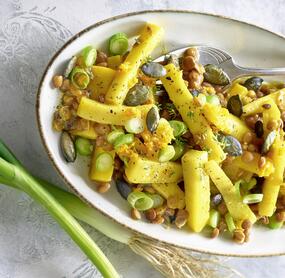 Pastinakengemüse mit Linsen