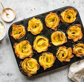 Kartoffelrosen aus dem Ofen
