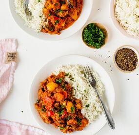 Gemüsepfanne mit Hackfleisch von mix-dich-gluecklich.de