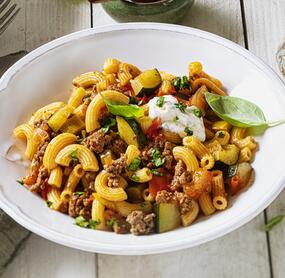 Hackpfanne mit Gemüse