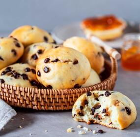 Schoko-Quark-Brötchen ohne Hefe