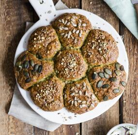 Brötchensonne aus Saatenbrötchen