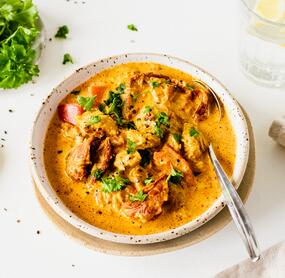 Cremige Hähnchen-Käse-Suppe