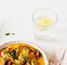 Cremige Hähnchen-Käse-Suppe