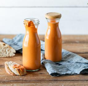 Grillpaprikasoße mit Schmand